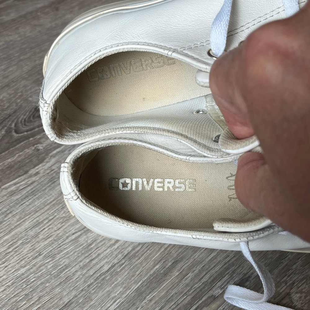 Converse All Star Tan Ox Leather Platform Sneaker Women 7 UK 5 EU 37.5‎ - Picture 7 of 9